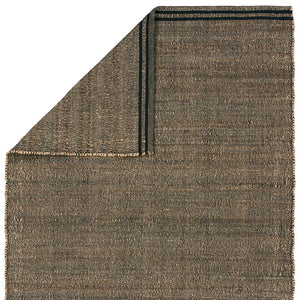 Jaipur Living Ketra Solous Ket01 Handwoven Handmade 70% Jute 30% Cotton Solids Solid Indoor Rug Tan, Black 70% Jute 30% Cotton Rug161089