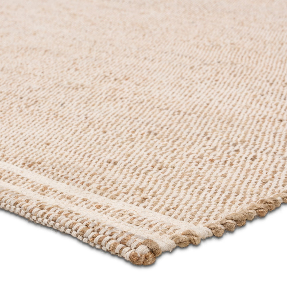 Jaipur Living Ketra Solous Ket02 Handwoven Handmade 70% Jute 30% Cotton Solids Solid Indoor Rug Tan, White 70% Jute 30% Cotton Rug161092