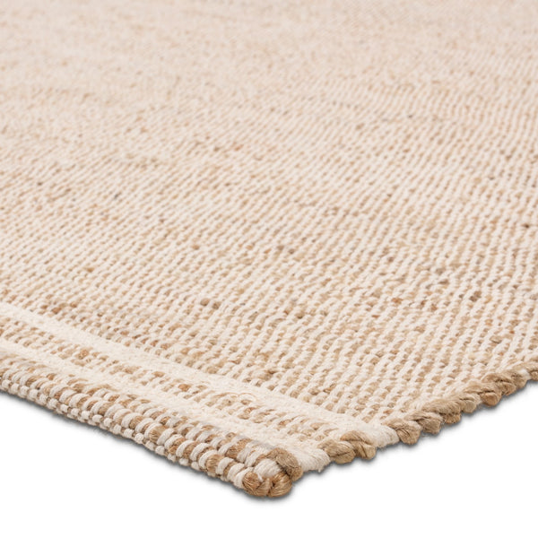 Jaipur Living Ketra Solous Ket02 Handwoven Handmade 70% Jute 30% Cotton Solids Solid Indoor Rug Tan, White 70% Jute 30% Cotton Rug161092