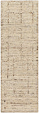 Khyber KHY-2302 2'6" x 8' Runner Handmade Rug KHY2302-268  Wheat, Beige, Dark Brown Surya