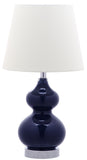 Safavieh Eva Double Mini Table Lamp Navy KID4086B