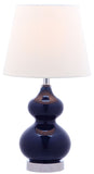 Safavieh Eva Double Mini Table Lamp Navy KID4086B