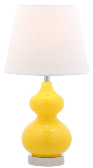 Safavieh Eva Double Mini Table Lamp Yellow KID4086H