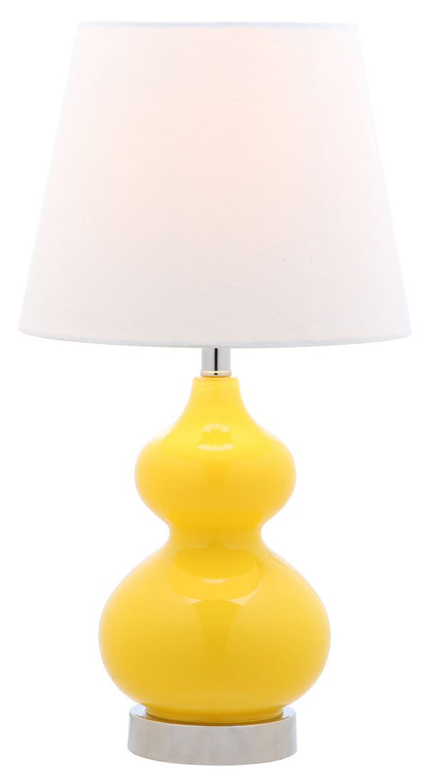 Safavieh Eva Double Mini Table Lamp Yellow KID4086H