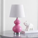 Safavieh Eva Double Mini Table Lamp Pink KID4086P