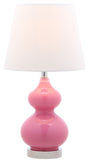 Safavieh Eva Double Mini Table Lamp Pink KID4086P