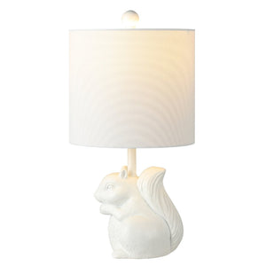 Safavieh SUNNY SQUIRREL LAMP - Whimsical Accent Light for Cozy Ambiance in Kids’ Rooms & Home Offices White KID4245A
