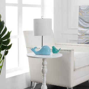 Safavieh WALTER Whale Lamp - Coastal Charm with Soft Lighting for Nurseries and Bedrooms, Whimsical Design Blue KID4247C