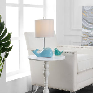 Safavieh WALTER Whale Lamp - Coastal Charm with Soft Lighting for Nurseries and Bedrooms, Whimsical Design Blue KID4247C