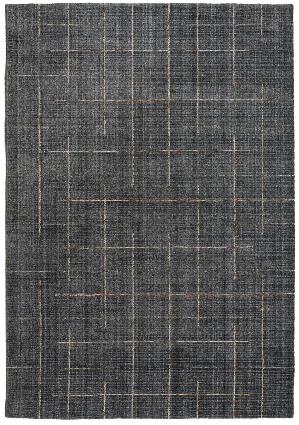 Rizzy Kiki KIK697 Hand Loomed TRANSITIONAL WOOL Rug Charcoal 9'6" x 13'6"