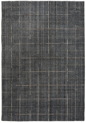 Rizzy Kiki KIK697 Hand Loomed TRANSITIONAL WOOL Rug Charcoal 9'6" x 13'6"