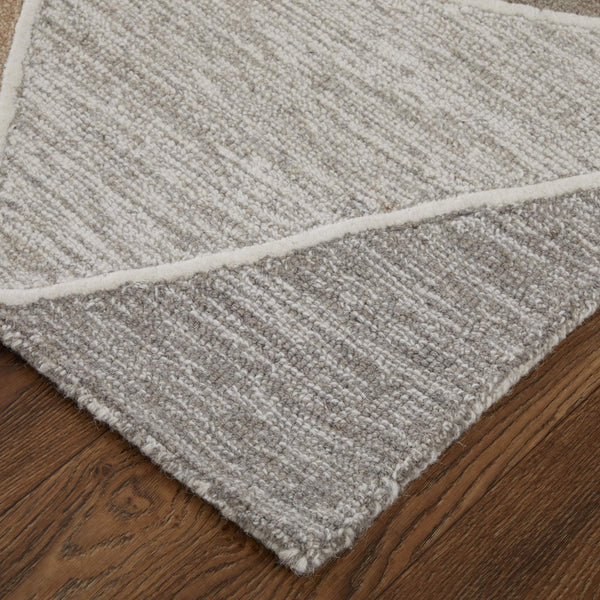 Feizy Rugs Kimball Hand-Tufted Wool Abstract Rug Artisan Crafted for Transitional Living Spaces 3'6" x 5'6" KIM8A33FGRYMLTC50