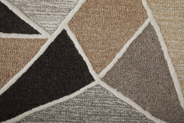 Feizy Rugs Kimball Hand-Tufted Wool Abstract Rug Artisan Crafted for Transitional Living Spaces 3'6" x 5'6" KIM8A33FGRYMLTC50