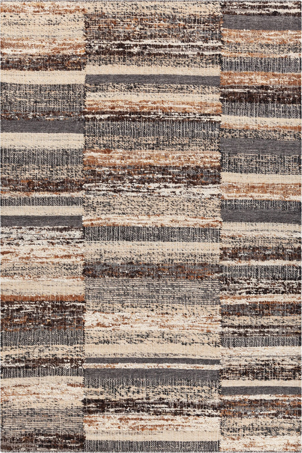 Chandra Rugs Hand Woven Contemporary Rug - Elevate Your Space With Luxurious Jute And Wool Artistry For Comfort Brown,Grey,Tan Jute,Wool,Cotton Kin56900-79106
