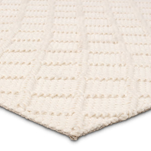 Jaipur Living Jaipur Living Ankine Wool Nylon Handwoven Trellis Accent Rug for Stylish Interiors White RSW104774