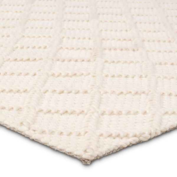Jaipur Living Jaipur Living Ankine Wool Nylon Handwoven Trellis Accent Rug for Stylish Interiors White RSW104774