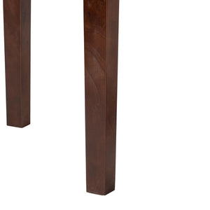 Bali & Pari Jihan Burl Wood Half-moon Console Table for Entryway Walnut Finish