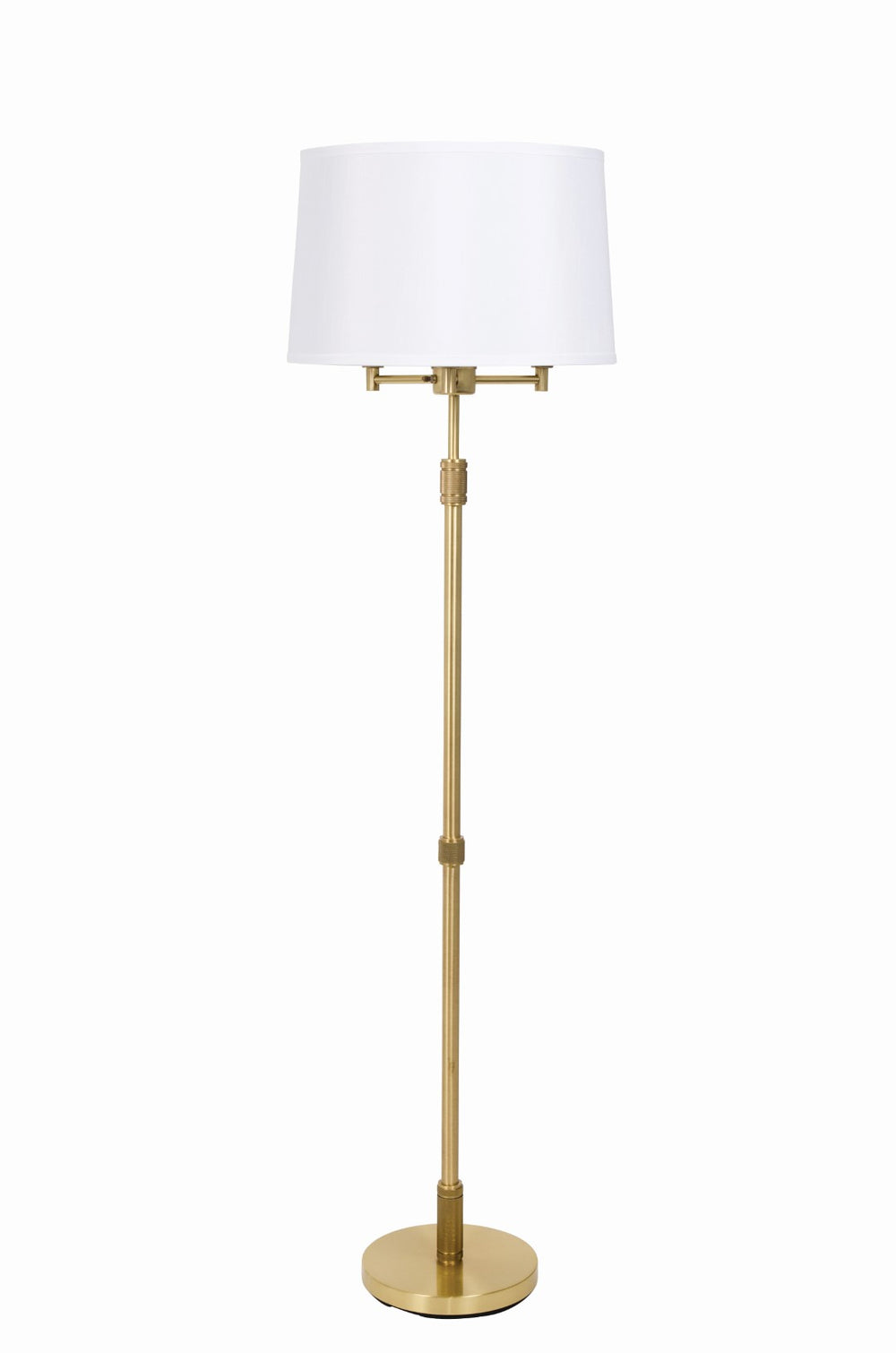 House Of Troy Killington Stylish 6-way Floor Lamp With Hardback Shade – Perfect Lighting For Any Space Black Metal Kl300-blk
