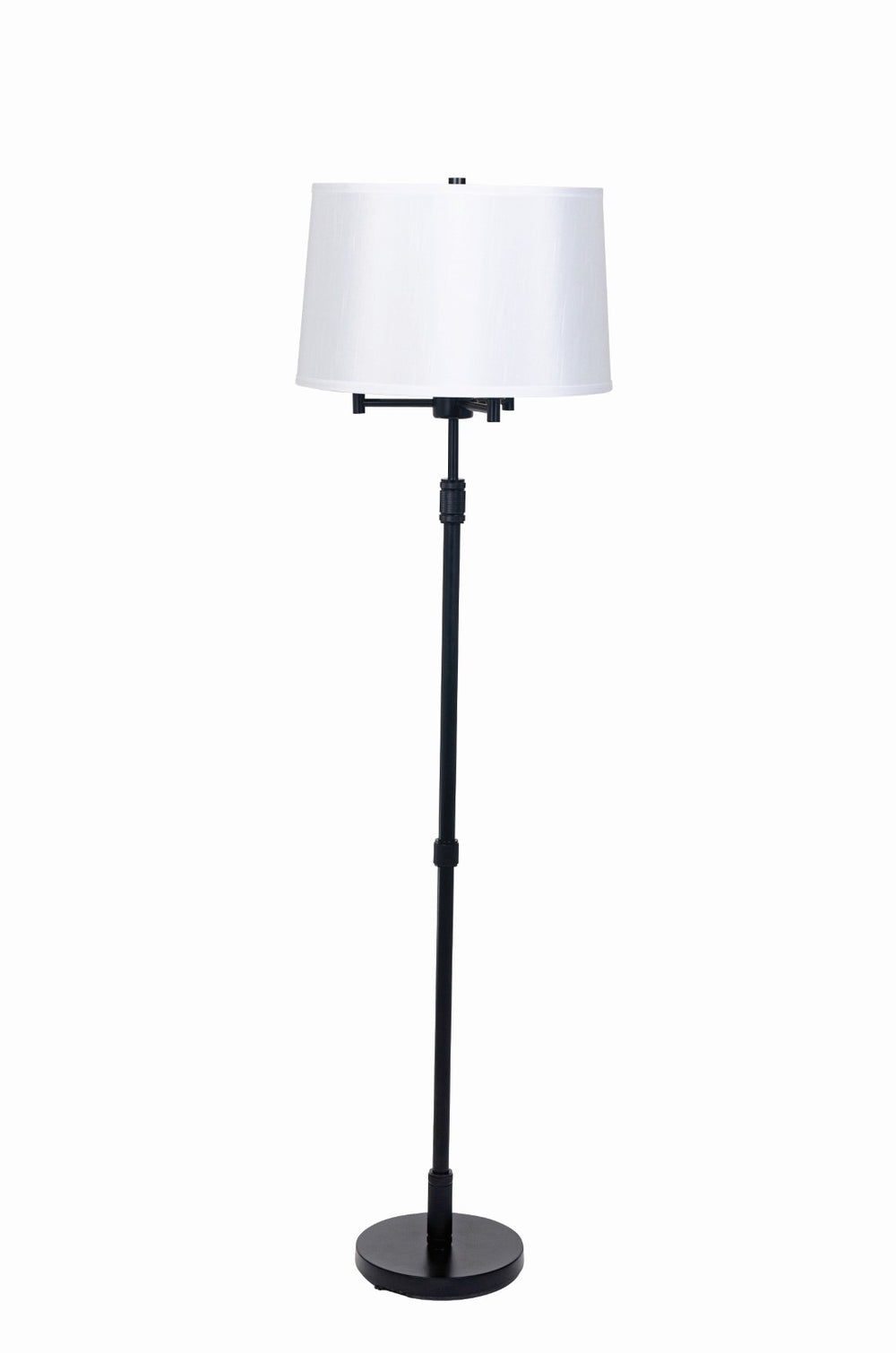 House Of Troy Killington Stylish 6-way Floor Lamp With Hardback Shade – Perfect Lighting For Any Space Black Metal Kl300-blk