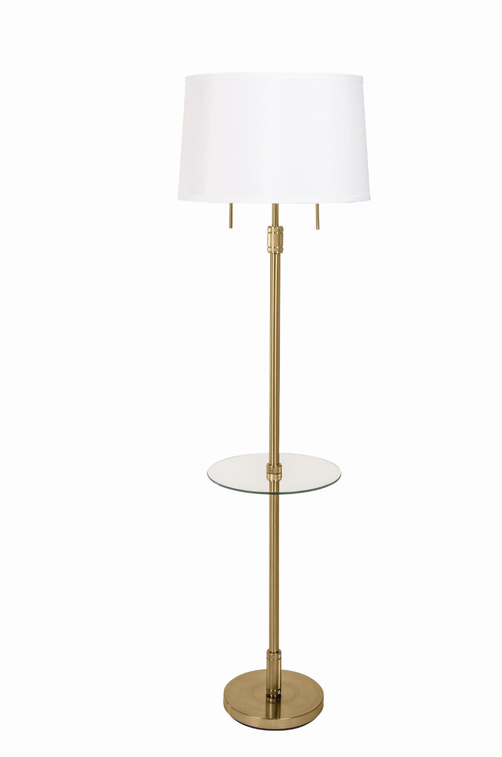 House Of Troy Killington Elegant Floor Lamps With Glass Table And Stylish Hardback Shade For Modern Living Spaces Black Metal Kl302-blk