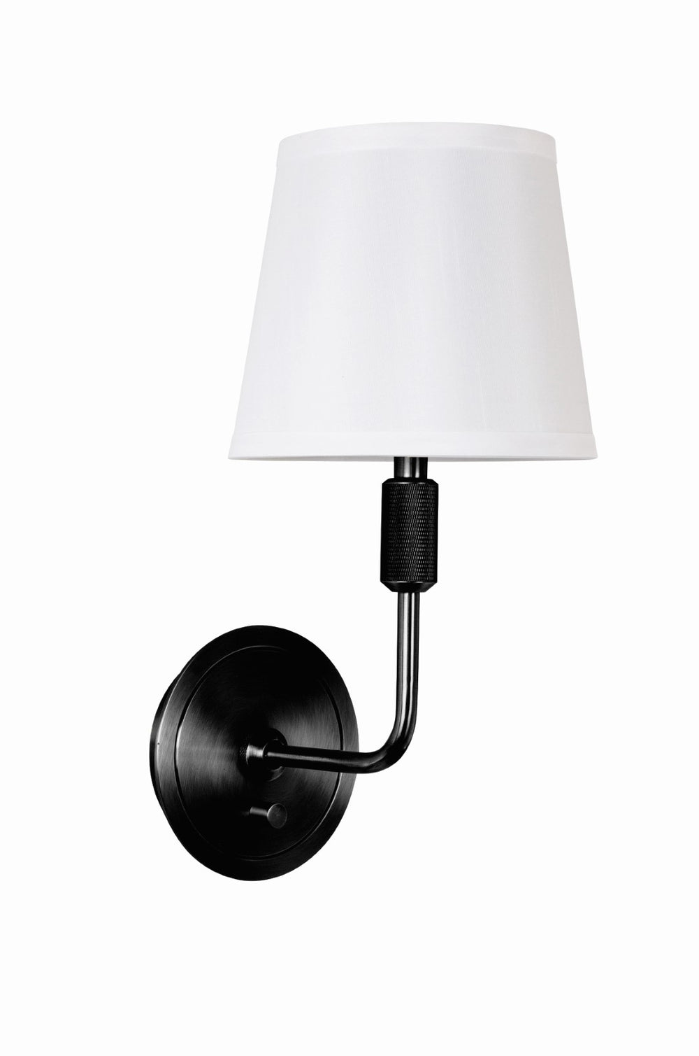 House Of Troy Killington Wall Lamp With Full Range Dimmer - Elegant Direct Wire Lighting For Any Room Decor Black Metal Kl325-blk