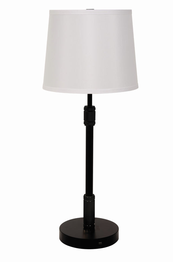 House Of Troy Killington Stylish Table Lamp With Usb Port, Perfect For Modern Living Spaces And Reading Needs Black Metal Kl350-blk