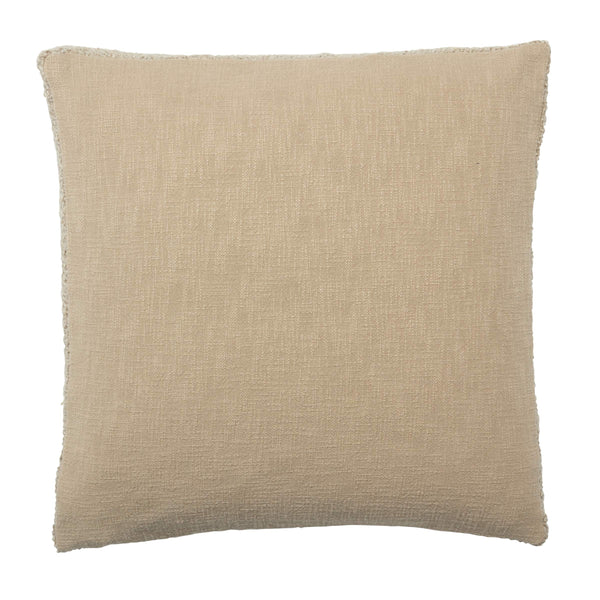 Jaipur Living Jaipur Living Tordis Handwoven Linen Pillow Cover Neutral Texture Coastal Decor Taupe PLC102603