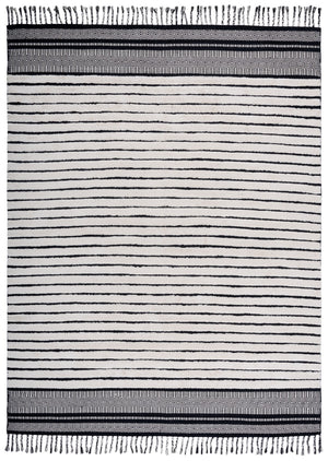 Safavieh Kilim Bohemian Handwoven Area Rug In Ivory And Black - Artisanal Elegance For Your Home Decor Ivory ,Black Cotton Pile Klc401a-6