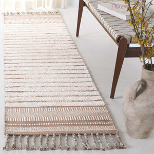 Safavieh Kilim Hand-woven Cotton Runner Rug – Bohemian Style In Ivory And Black For Artistic Home Decor Beige ,Natural Cotton Pile Klc401b-28