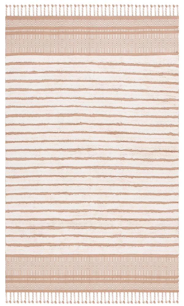 Safavieh Kilim Hand-woven Cotton Runner Rug – Bohemian Style In Ivory And Black For Artistic Home Decor Beige ,Natural Cotton Pile Klc401b-5