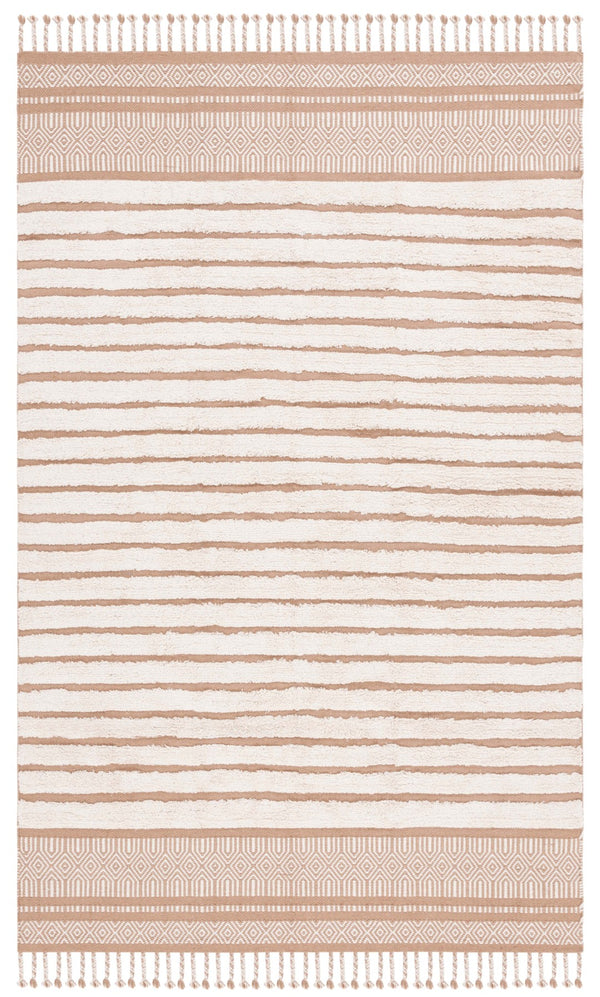 Safavieh Kilim Bohemian Handwoven Area Rug In Ivory And Black - Artisanal Elegance For Your Home Decor Beige ,Natural Cotton Pile Klc401b-4