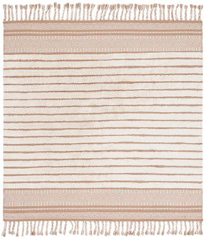 Safavieh Kilim Hand-woven Cotton Runner Rug – Bohemian Style In Ivory And Black For Artistic Home Decor Beige ,Natural Cotton Pile Klc401b-6sq