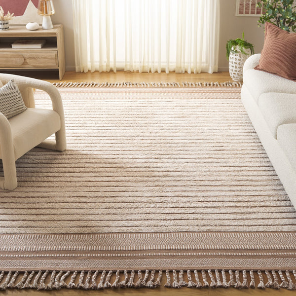 Safavieh Kilim Hand-woven Cotton Runner Rug – Bohemian Style In Ivory And Black For Artistic Home Decor Beige ,Natural Cotton Pile Klc401b-8