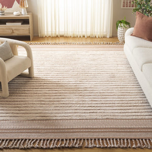 Safavieh Kilim Bohemian Handwoven Area Rug In Ivory And Black - Artisanal Elegance For Your Home Decor Beige ,Natural Cotton Pile Klc401b-4