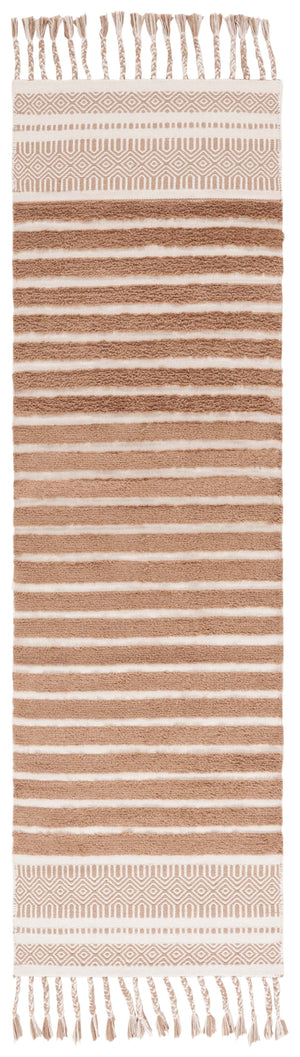 Safavieh Kilim Hand-woven Cotton Runner Rug – Bohemian Style In Ivory And Black For Artistic Home Decor Natural ,Beige Cotton Pile Klc401c-28