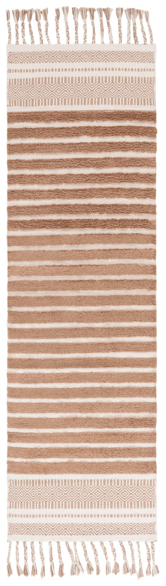 Safavieh Kilim Bohemian Handwoven Area Rug In Ivory And Black - Artisanal Elegance For Your Home Decor Natural ,Beige Cotton Pile Klc401c-6