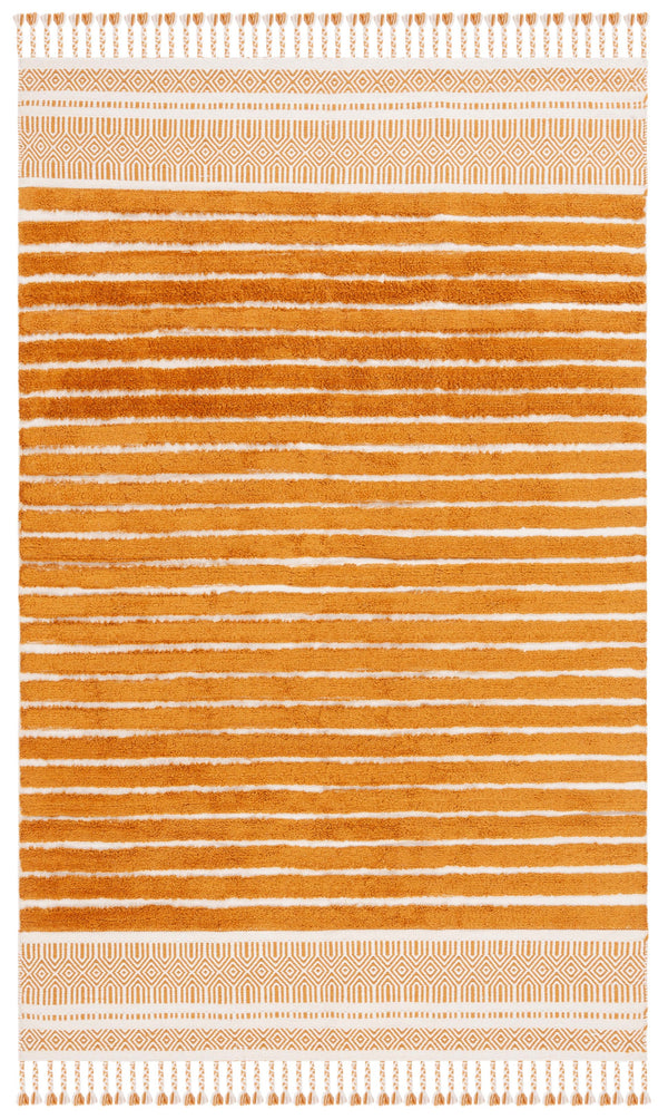 Safavieh Kilim Hand-woven Cotton Runner Rug – Bohemian Style In Ivory And Black For Artistic Home Decor Natural ,Gold Cotton Pile Klc401d-5