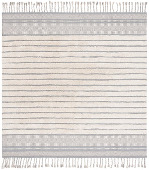 Safavieh Kilim Hand-woven Cotton Runner Rug – Bohemian Style In Ivory And Black For Artistic Home Decor Silver ,Natural Cotton Pile Klc401g-6sq