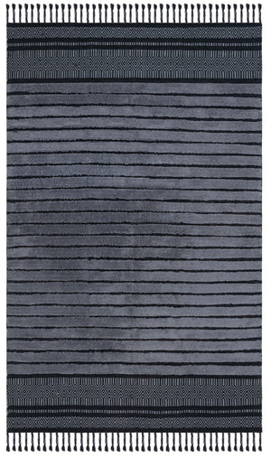 Safavieh Kilim Hand-woven Cotton Runner Rug – Bohemian Style In Ivory And Black For Artistic Home Decor Black ,Grey Cotton Pile Klc401h-5