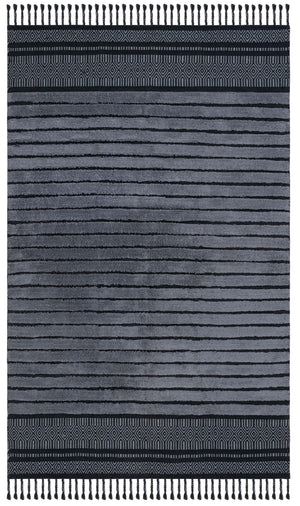 Safavieh Kilim Bohemian Handwoven Area Rug In Ivory And Black - Artisanal Elegance For Your Home Decor Black ,Grey Cotton Pile Klc401h-3