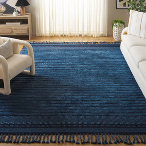 Safavieh Kilim Hand-woven Cotton Runner Rug – Bohemian Style In Ivory And Black For Artistic Home Decor Blue Cotton Pile Klc401m-8