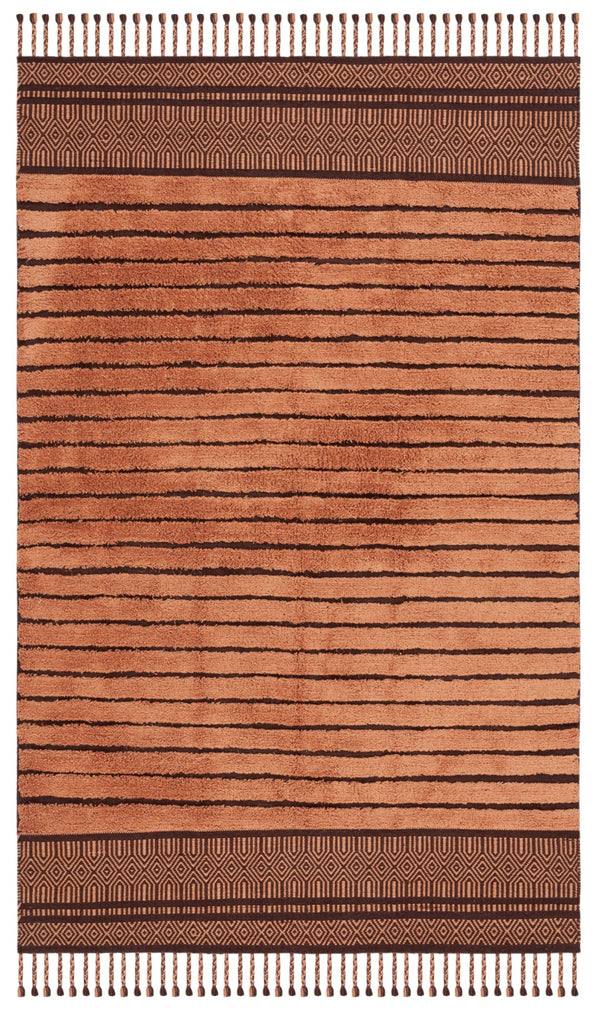 Safavieh Kilim Bohemian Handwoven Area Rug In Ivory And Black - Artisanal Elegance For Your Home Decor Brown Cotton Pile Klc401t-4