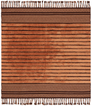 Safavieh Kilim Hand-woven Cotton Runner Rug – Bohemian Style In Ivory And Black For Artistic Home Decor Brown Cotton Pile Klc401t-6sq