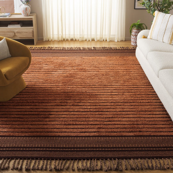 Safavieh Kilim Bohemian Handwoven Area Rug In Ivory And Black - Artisanal Elegance For Your Home Decor Brown Cotton Pile Klc401t-4