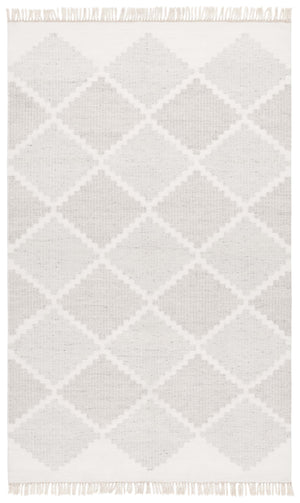 Safavieh Kilim Handwoven Runner Rug With Geometric Diamond Pattern - Eco-friendly, Stylish Hallway Accent Light Grey ,Beige Pet Klm439f-5