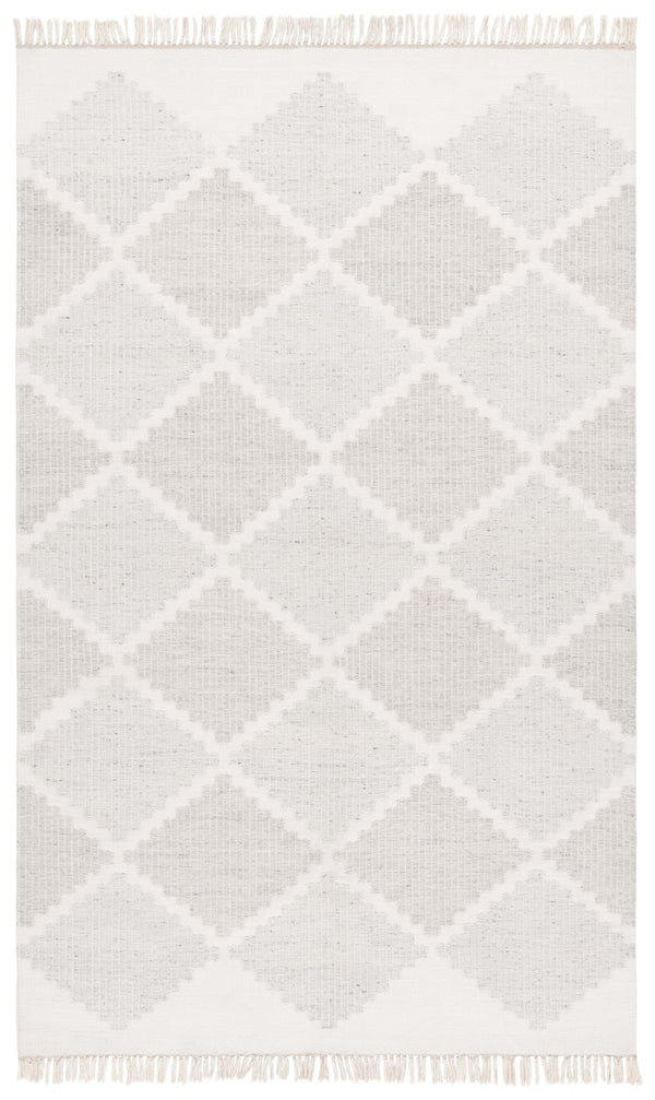 Safavieh Kilim Handwoven Runner Rug With Geometric Diamond Pattern - Eco-friendly, Stylish Hallway Accent Light Grey ,Beige Pet Klm439f-5