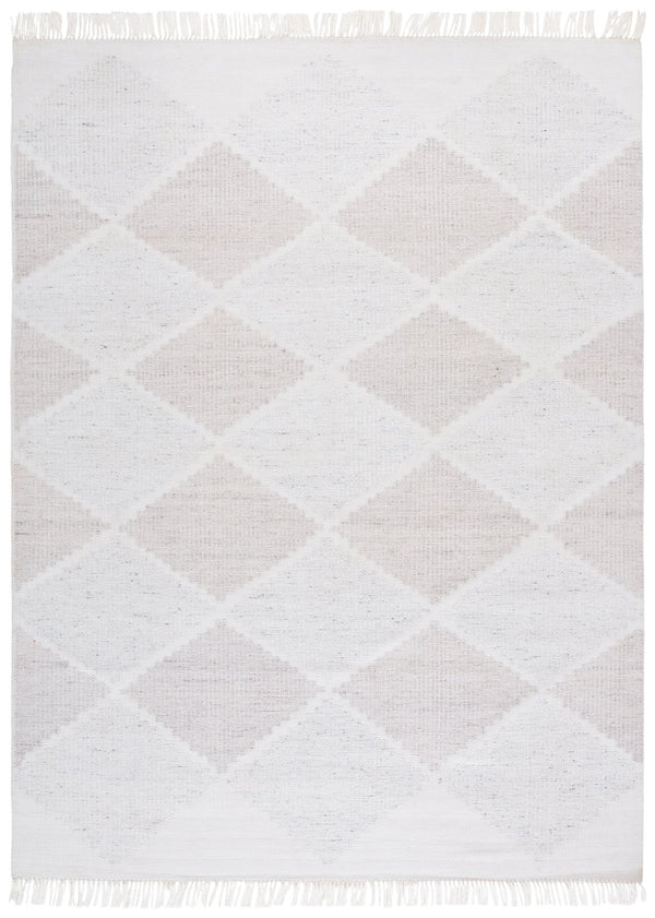 Safavieh Kilim Handwoven Runner Rug With Geometric Diamond Pattern - Eco-friendly, Stylish Hallway Accent Light Grey ,Beige Pet Klm439f-8