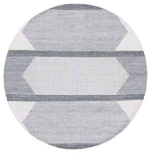 Safavieh Kilim Handwoven Area Rug - Contemporary Geometric Design In Light Grey And Ivory For Elegant Spaces Light Grey ,Ivory Pet Klm440f-4