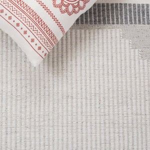 Safavieh Kilim Handwoven Runner Rug - Modern Geometric Design In Elegant Grey And Ivory For High Traffic Areas Dark Grey ,Ivory Pet Klm440g-5