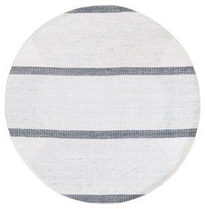 Safavieh Kilim Handwoven Runner Rug - Modern Geometric Design In Elegant Grey And Ivory For High Traffic Areas Dark Grey ,Ivory Pet Klm440g-6r